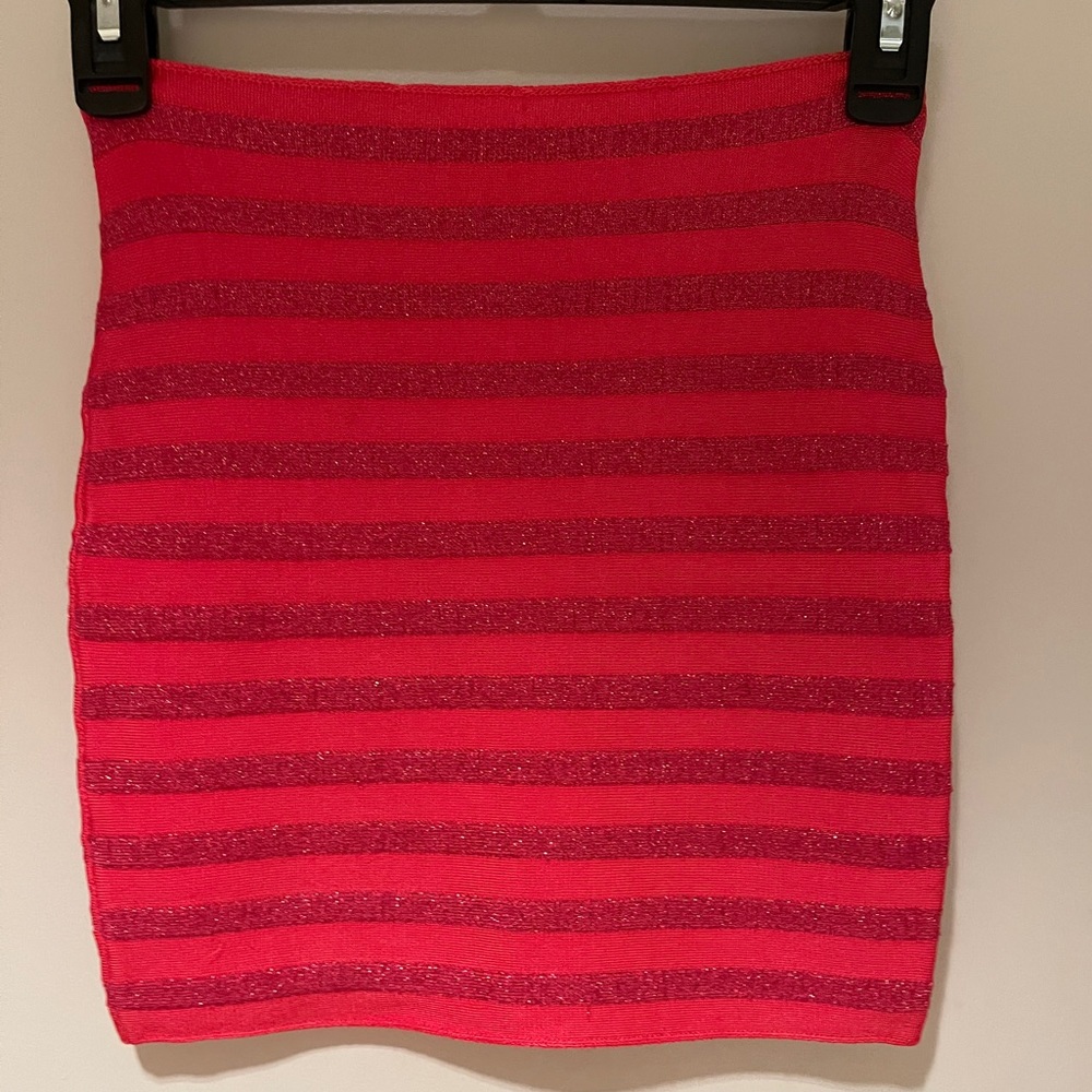 Armani Exchange Red and Pink Skirt